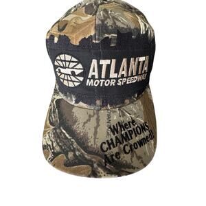 Atlanta Motor Speedway Camo Hat Kati Racing Baseball Cap Champions Are Crowned